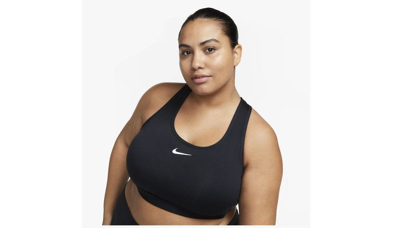 Nike Swoosh Medium Support Women's BLACK/WHITE