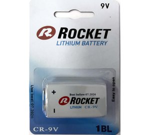 Akku Rocket Lithium 9V, 1 kpl