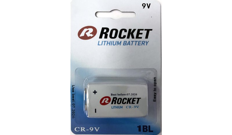 Akku Rocket Lithium 9V, 1 kpl