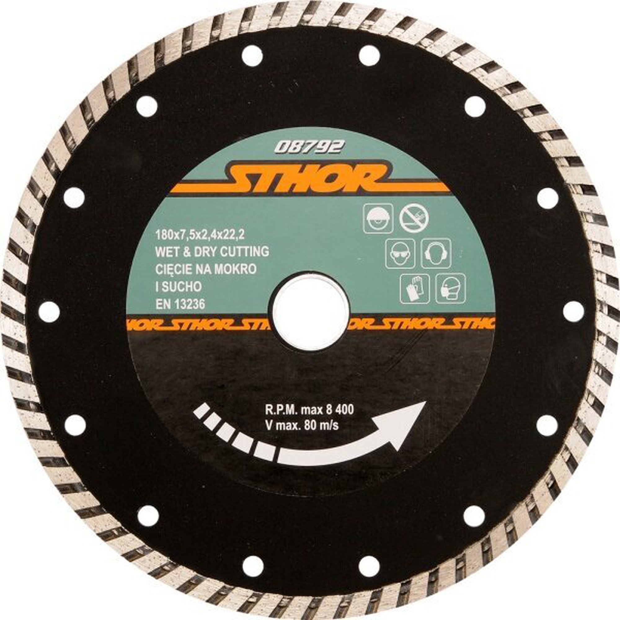 Timanttilevy turbo - 230mm Sthor