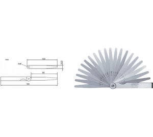 Mittarisarja Koko 4602-17, 17 kpl, 0,02-1,0 mm