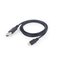 Lightning-kaapeli - Cablexpert - 1 m - Suojattu - Musta - USB (M) -> Lightning (M) – kuva 1