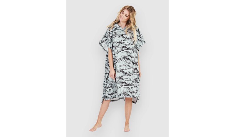 After Ocean Surf Poncho dark grey