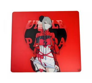 Uncle Panda Red Glass Mousepad, pelihiirimatto