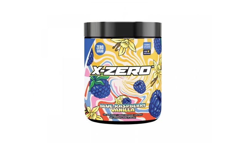 X-Gamer X-Zero Blue Raspberry Vanilla - 100 annosta