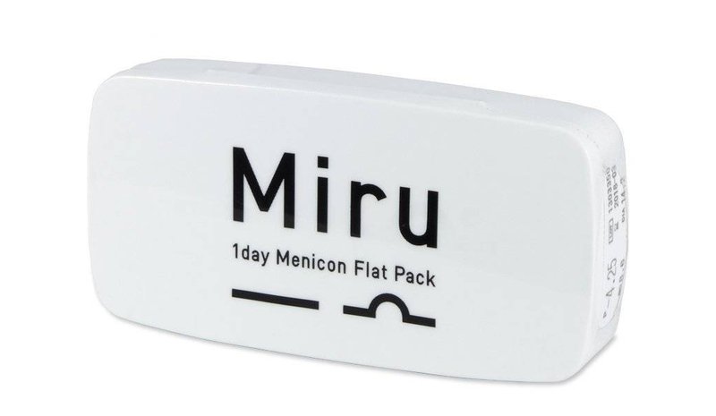 Miru 1day Menicon Flat Pack, kertakäyttöiset piilolinssit 30 kpl