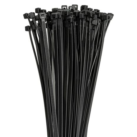DunWore 4,8x370 mm musta PA66 100 kpl nippuside