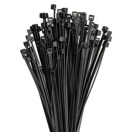 DunWore 3,6x150 mm musta PA66 100 kpl nippuside