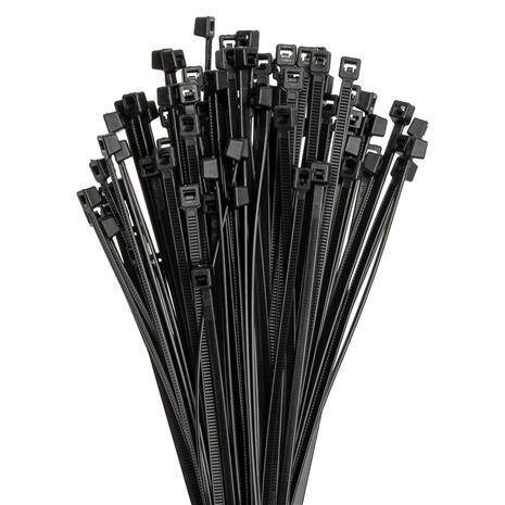 DunWore 3,6x150 mm musta PA66 100 kpl nippuside