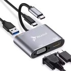 Adapteri Reagle HUB USB-C HDMI 4k VGA