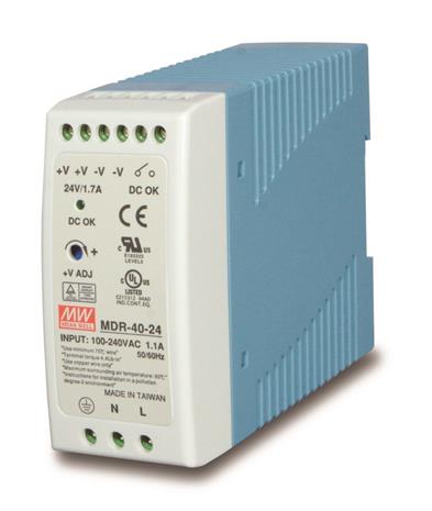 Virtalähde Planet Pwr-40-24 teollisuusvirtalähde 24v Dc