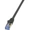 LOGILINK - Patchcord Cat.6A 10G S/FTP PIMF PrimeLine 3m black – kuva 1