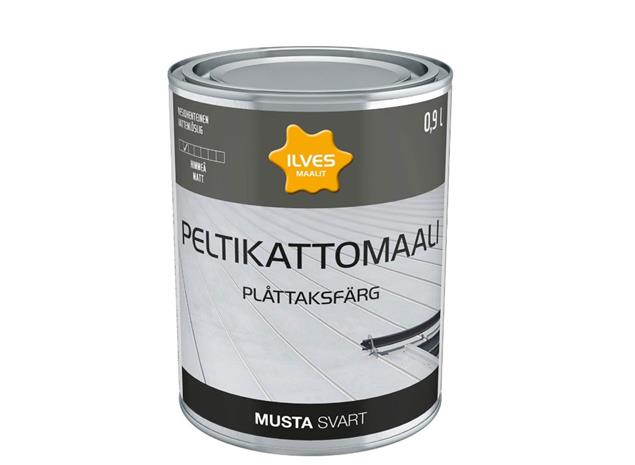 Ilves musta RR33 peltikattomaali