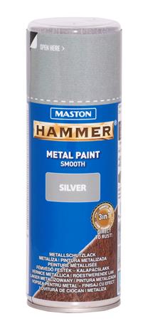 Spraymaali Hammer sileä hopea 400ml