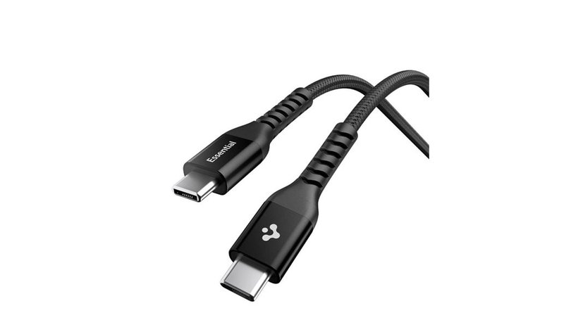 Spigen Essential USB C to USB C 100W Fabric Cable - black EB10010CCA