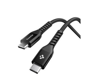 Spigen Essential USB C to USB C 100W Fabric Cable - black EB10010CCA