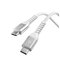 Spigen Essential USB C to USB C 100W Fabric Cable - white EB10010CCA – kuva 2