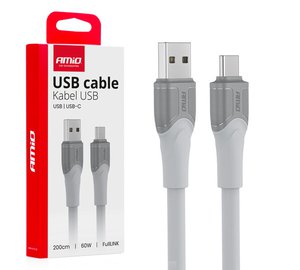 USB-A - USB-C -kaapeli 60W 2 m FullLINK X111 AMIO-04290