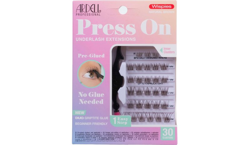 Ardell Press On Underlash Extensions Wispies Natural Brown