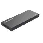 Deltaco - video/audio switch - 5 inputs to 1 output 8K@60Hz with remote - 6 ports