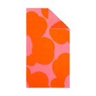 Marimekko Iso Unikko kylpypyyhe Pink-orange red, 100ä—180 cm