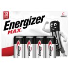 4x Energizer Max Lr14 C Alkaliparistot