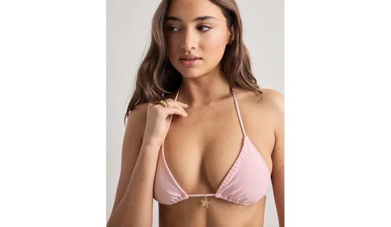 Nelly - Vaaleanpunainen - Charm Bikini Triangle – kuva 1/4