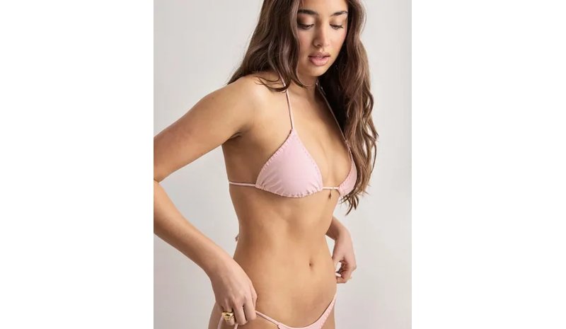 Nelly - Vaaleanpunainen - Charm Bikini Triangle – kuva 2/4
