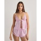 Hunkemöller - Vaaleanpunainen - Cami Satin Cordelie