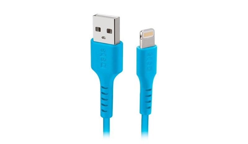 SBS TECABLEUSBIP589A USB-A - Lightning Cable - Blue