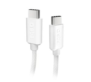 SBS TECABLETISSUETCCG USB-C - USB-C 1.5m 60W braided cable - gray