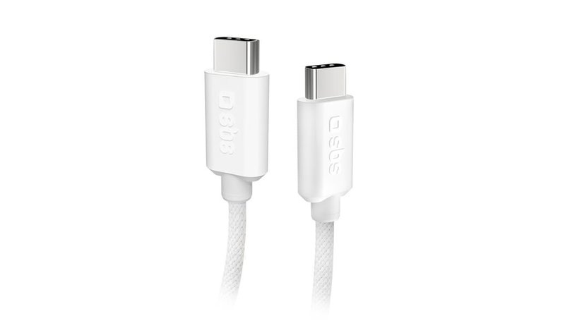 SBS TECABLETISSUETCCG USB-C - USB-C 1.5m 60W braided cable - gray