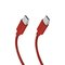 SBS TECABLETISSUETCCR USB-C - USB-C 1.5m 60W Braided Cable - Red – kuva 1
