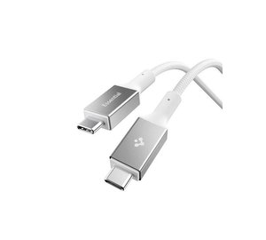 Spigen Essential USB C to USB C 240W Fabric Cable - white EB24015CC