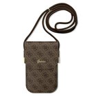 Guess laukku puhelimeen GUOWBP4SNSW ruskea Lompakko 4G Cord Script
