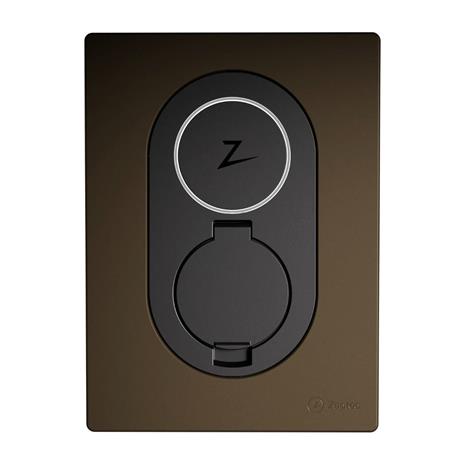 Zaptec Go Front Cover, Wood Brown