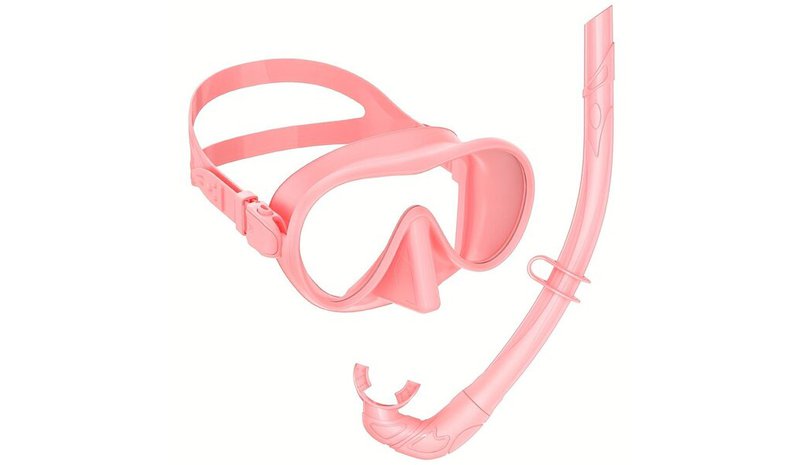 Laajanäköinen sukellusmaski snorkkelilla