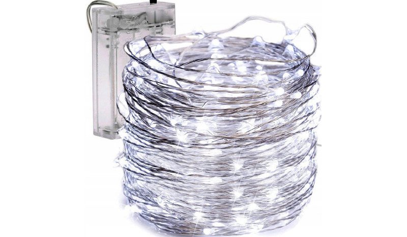 Valosarja 80 LED Micro, kylmä valkoinen, Jouluvalot