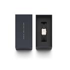 Naisten kello Daniel Wellington Quadro Pressed Sheffield Gold, musta/valkoinen