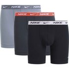 Nike Bokserit Essential Cotton Stretch 3-pack - Musta/Harmaa/Multicolor