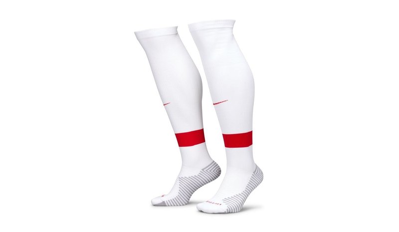 Nike Jalkapallosukat Strike - Valkoinen/Punainen