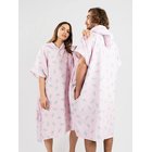 After Watermelon Surf Poncho pink