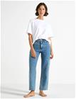 Lindex Wide Hanna Cropped Jeans With Light Stretch - Blue - 40