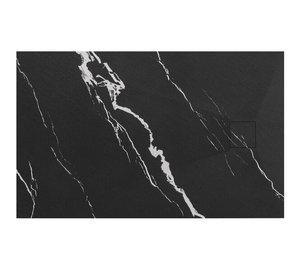 Suihkualusta Rea Magnum, Carrara Black, 80x100 cm
