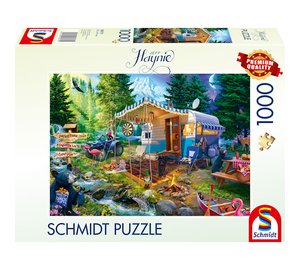 Palapeli Caravanning in the mountains 1000 palaa Schmidt