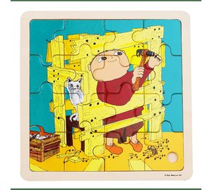 Alfons Puzzle Wooden Construction Fun 16 palaa