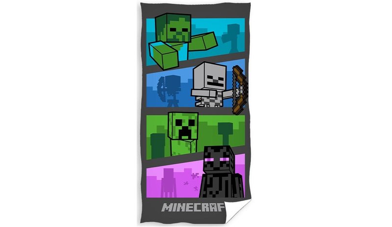 Minecraft-kylpypyyhe malli 2 - 100 prosenttia puuvillaa