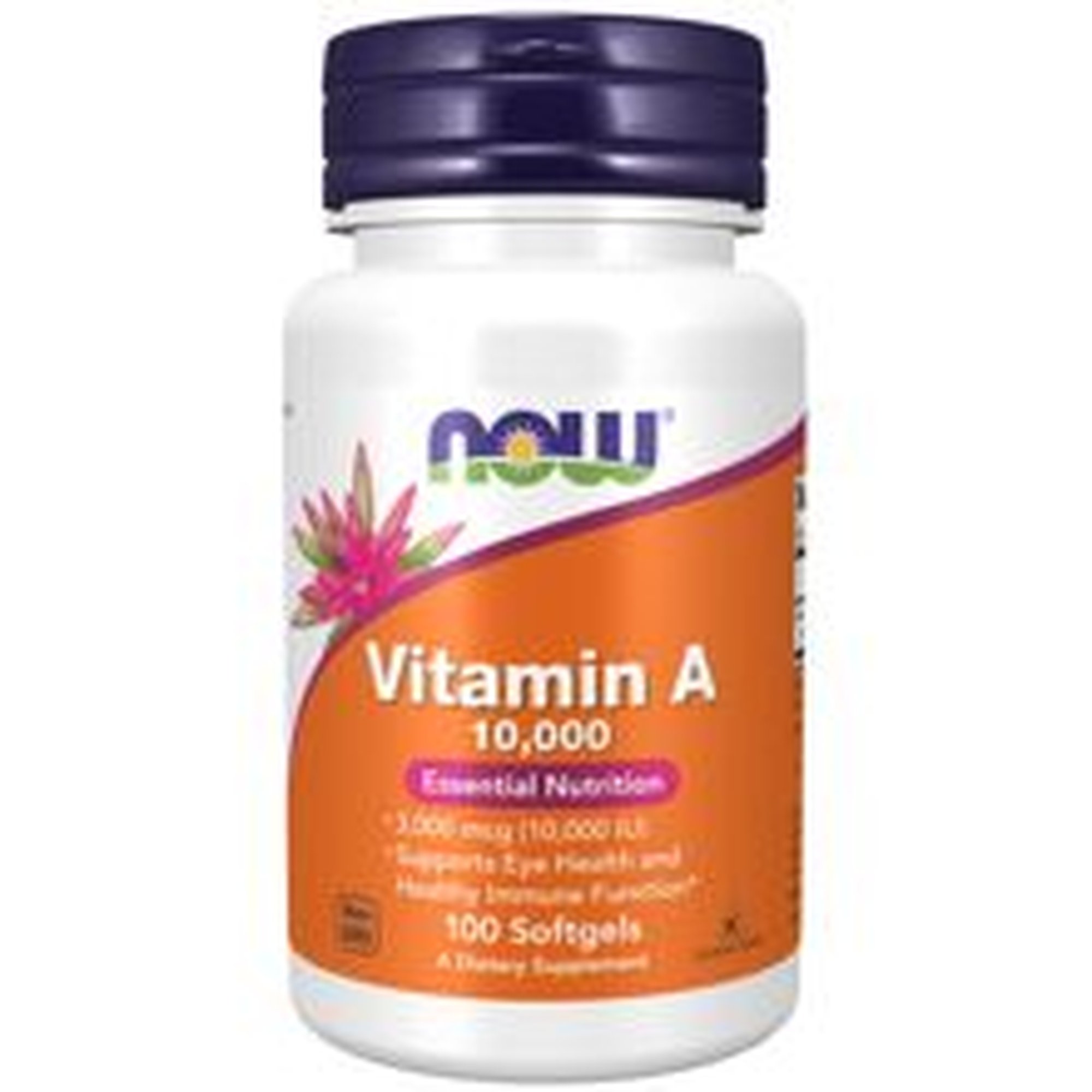 NOW Vitamin A 10000 iu 100 kapselia