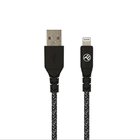 Tellur TLL155481 Vihreä USB-A-Lightning-kaapeli, 1m, 2.4A, nylon, MFi-sertifioitu