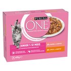 8x85g Junior kana & lohi Purina ONE kissan märkäruoka